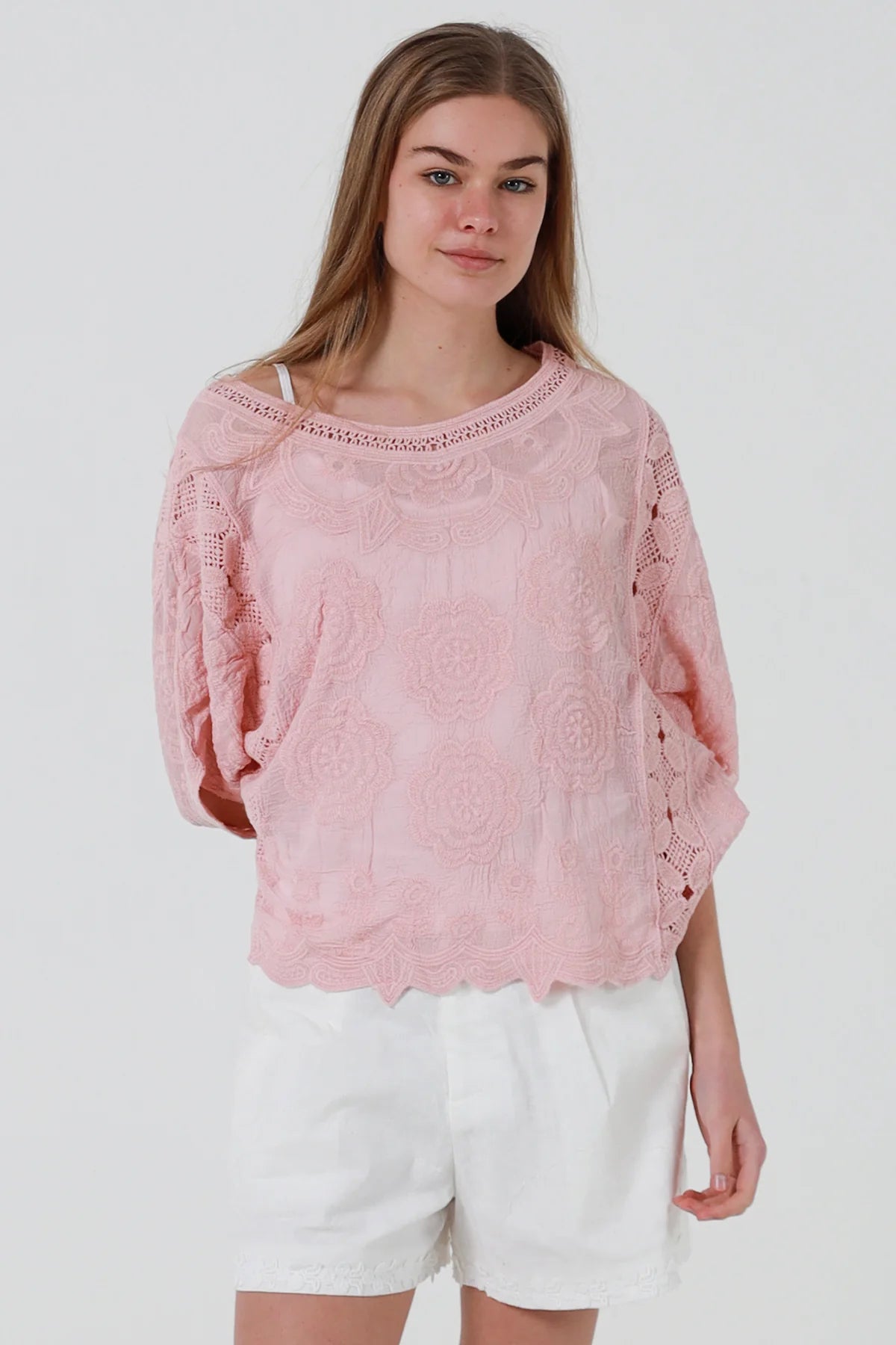 Rosie Cotton Top - Pink