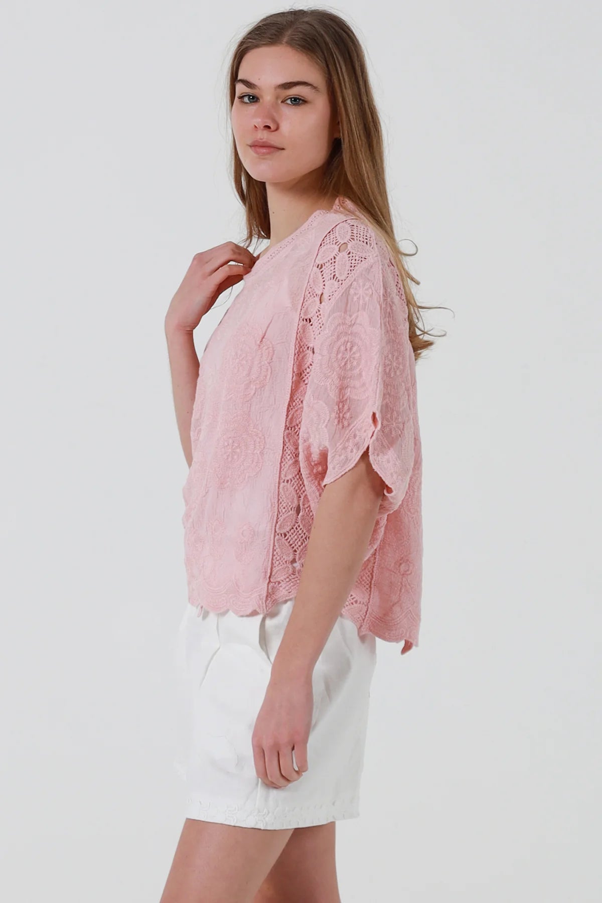 Rosie Cotton Top - Pink