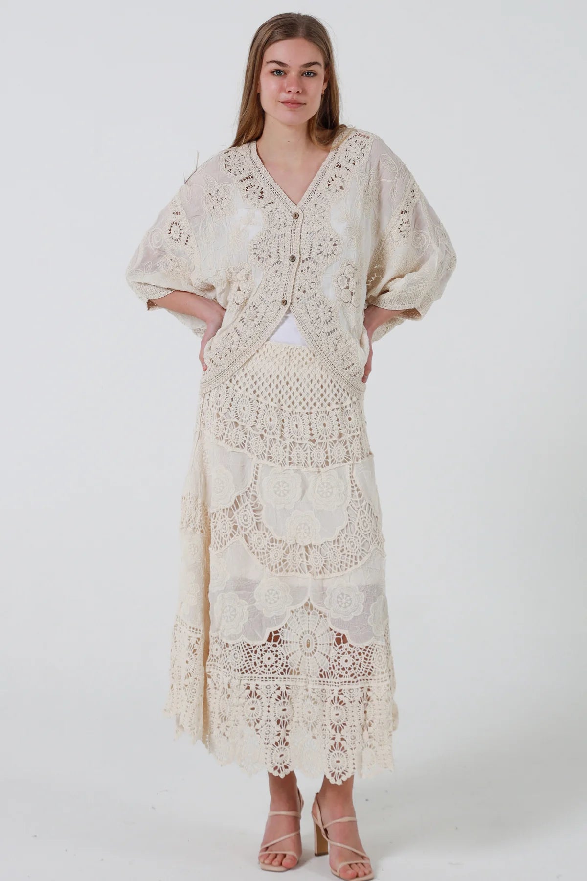 Rosie Cotton Skirt - Cream