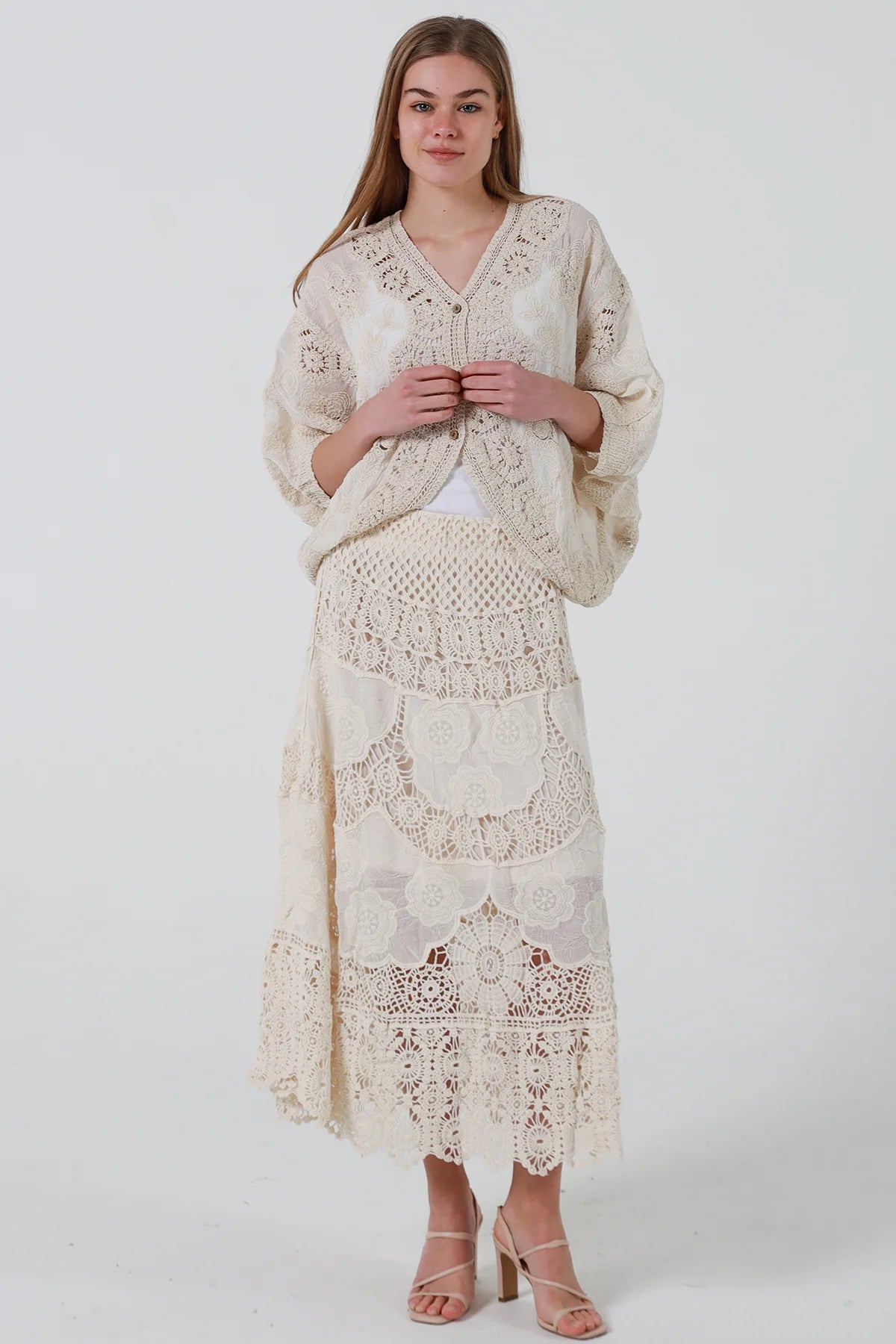Rosie Cotton Skirt - Cream