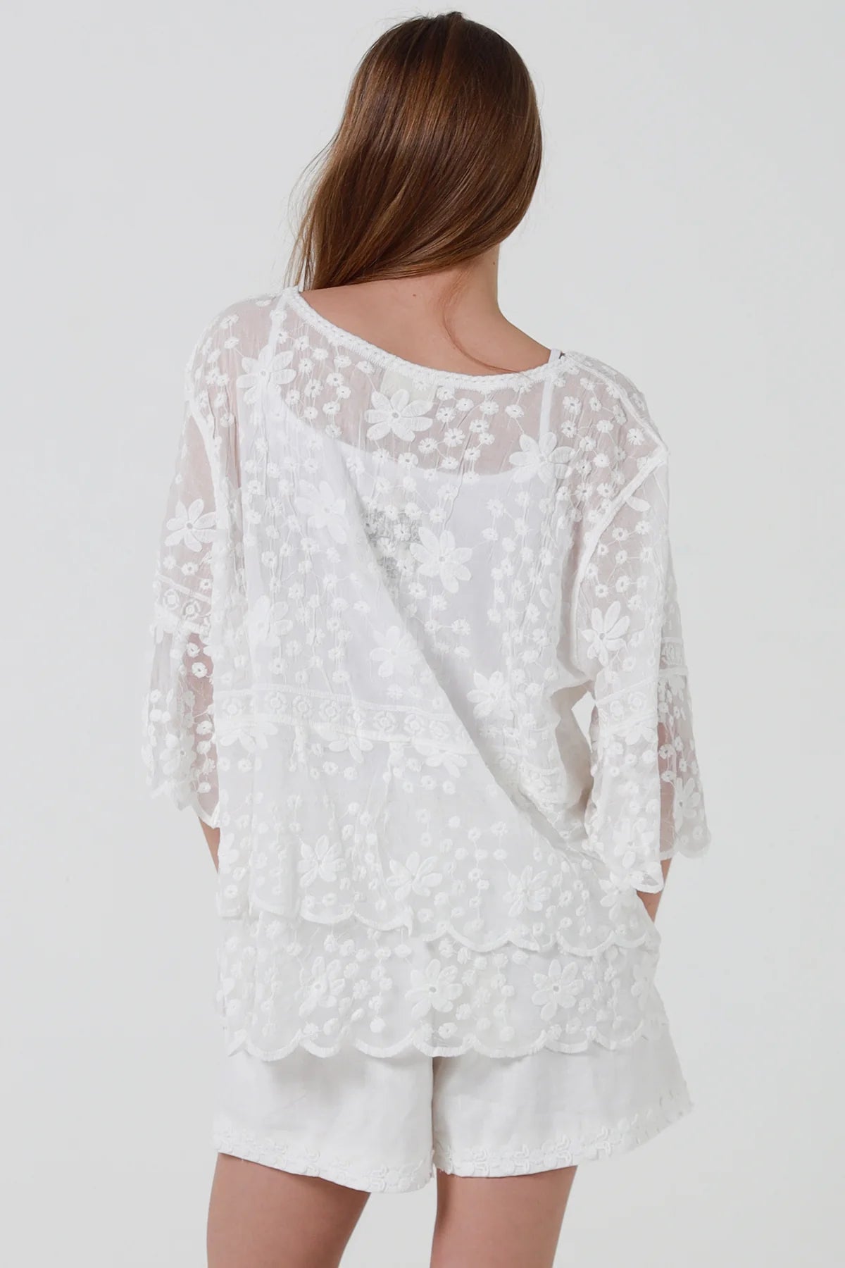Lily Cotton Top - White