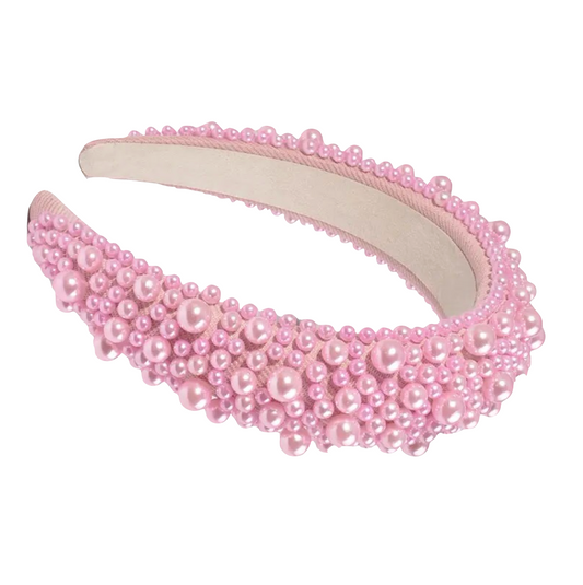 Pearl Headband - Pink