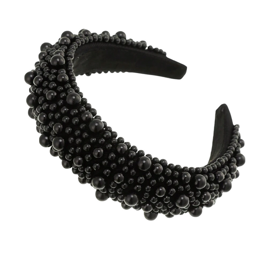 Pearl Headband - Black