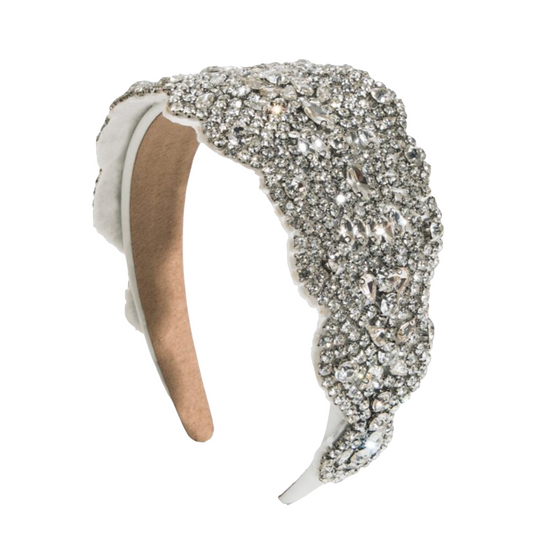 Jewelled Headband - Silver