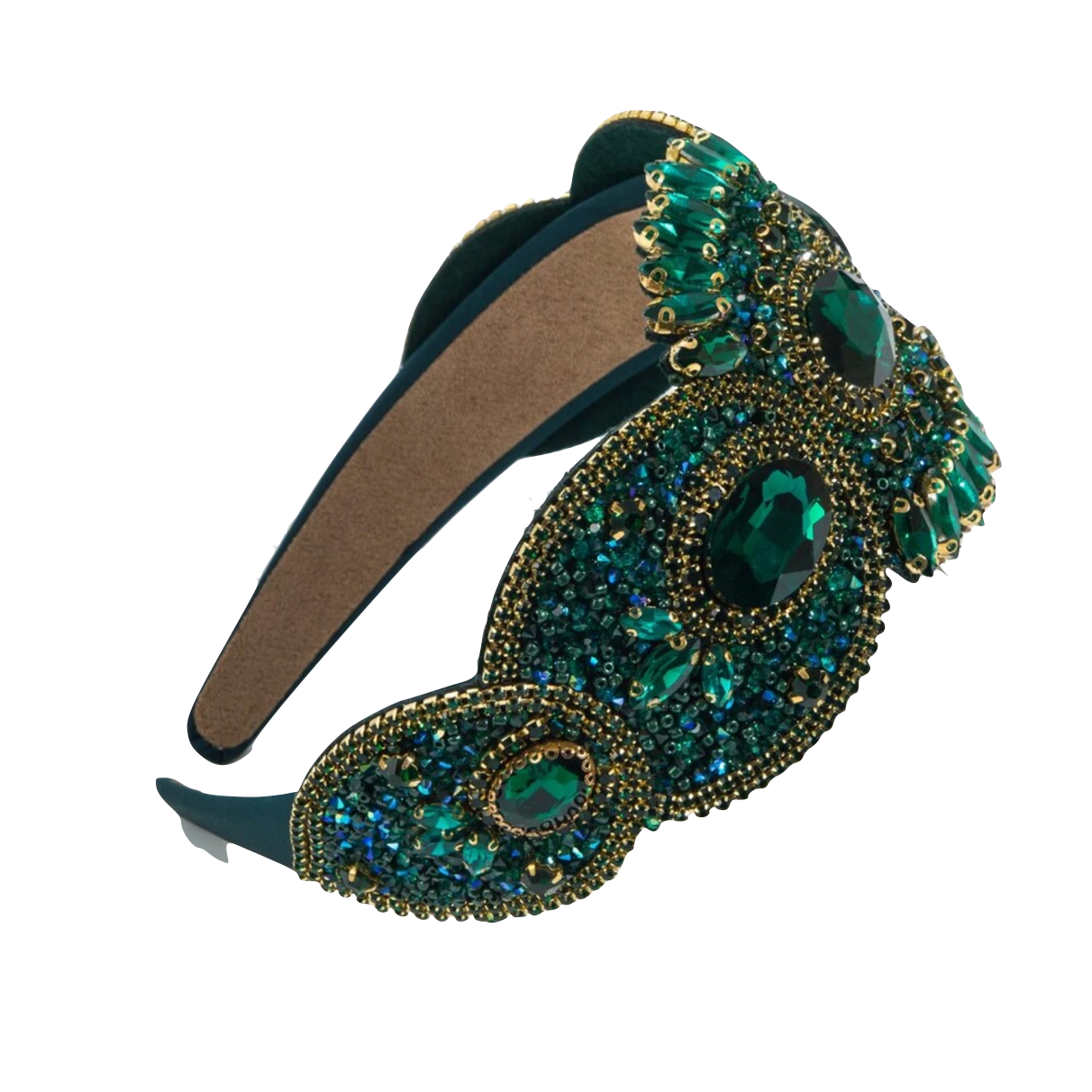 Jewelled Headband - Emerald Green