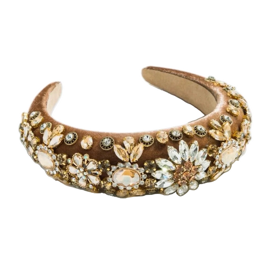 Jewelled Headband - Gold