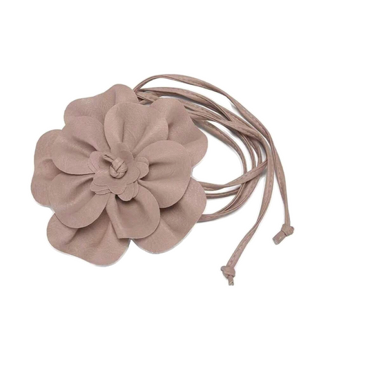 Flower Rope Belt - Pink