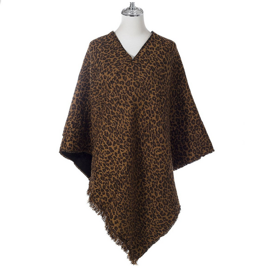 Leopard Poncho