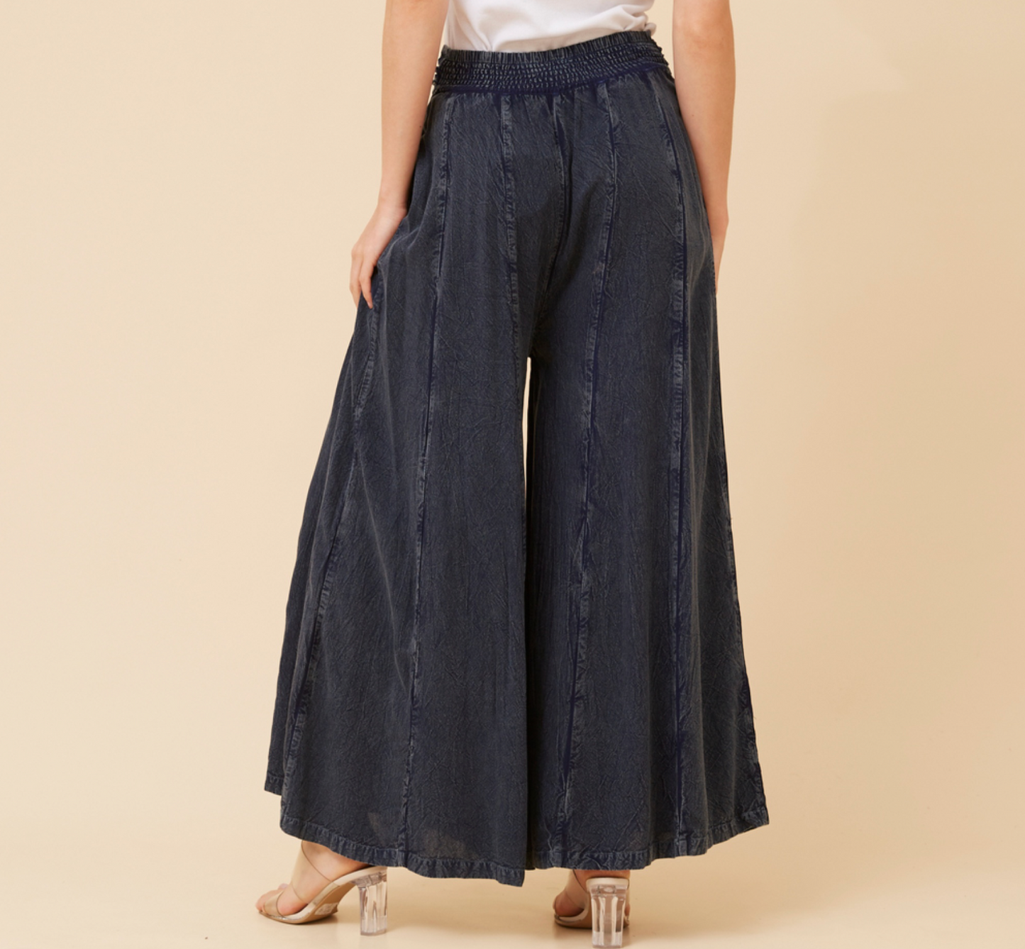 Anetta Flare Pants -  Dark Denim