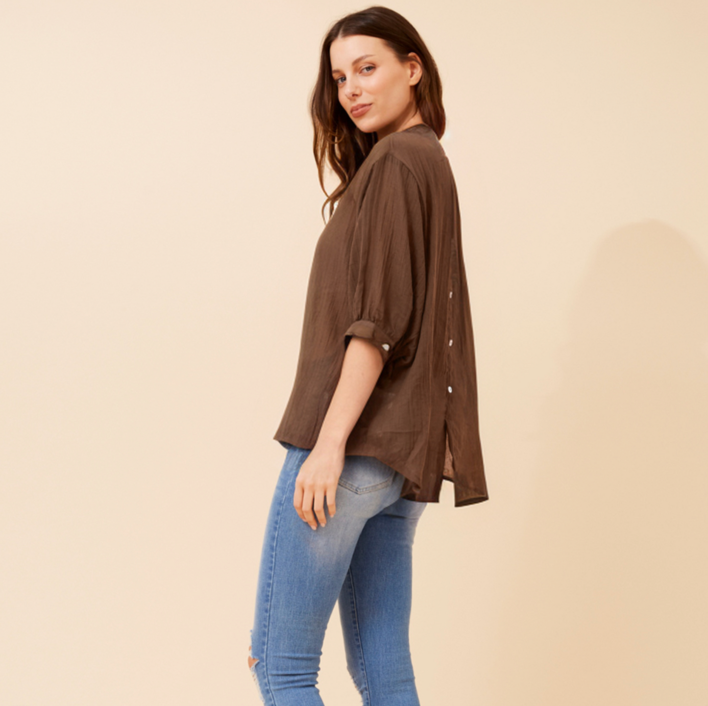 Bellina Shirt - Bitter Chocolate