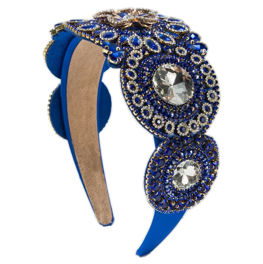 Jewelled Headband - Blue