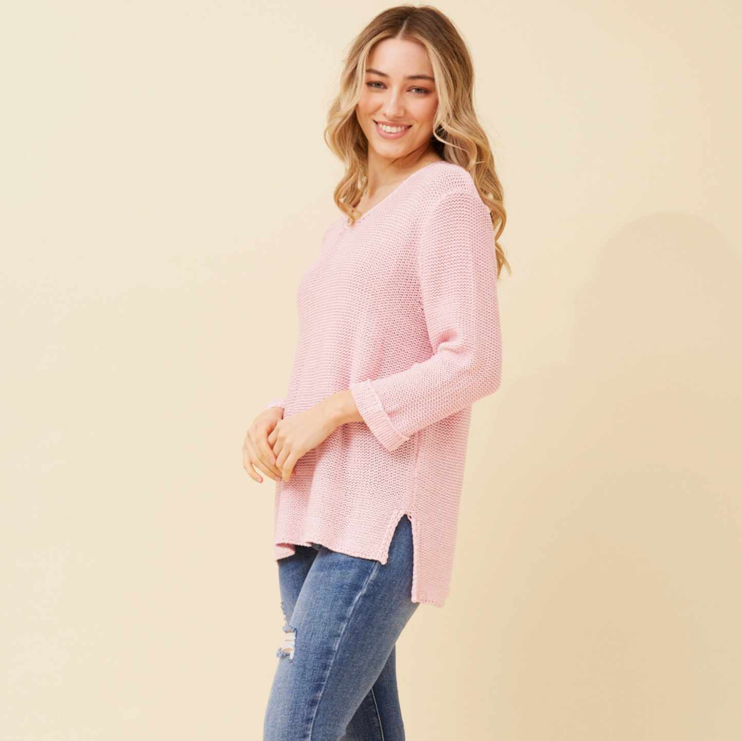 Lightweight Knit - Petal Pink