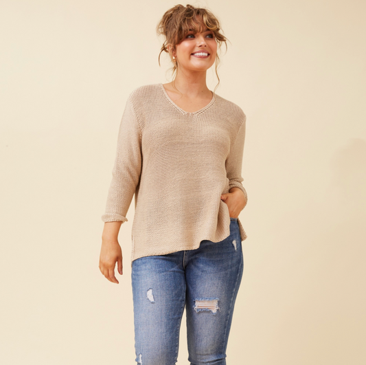 Lightweight Knit - Nougat Brown