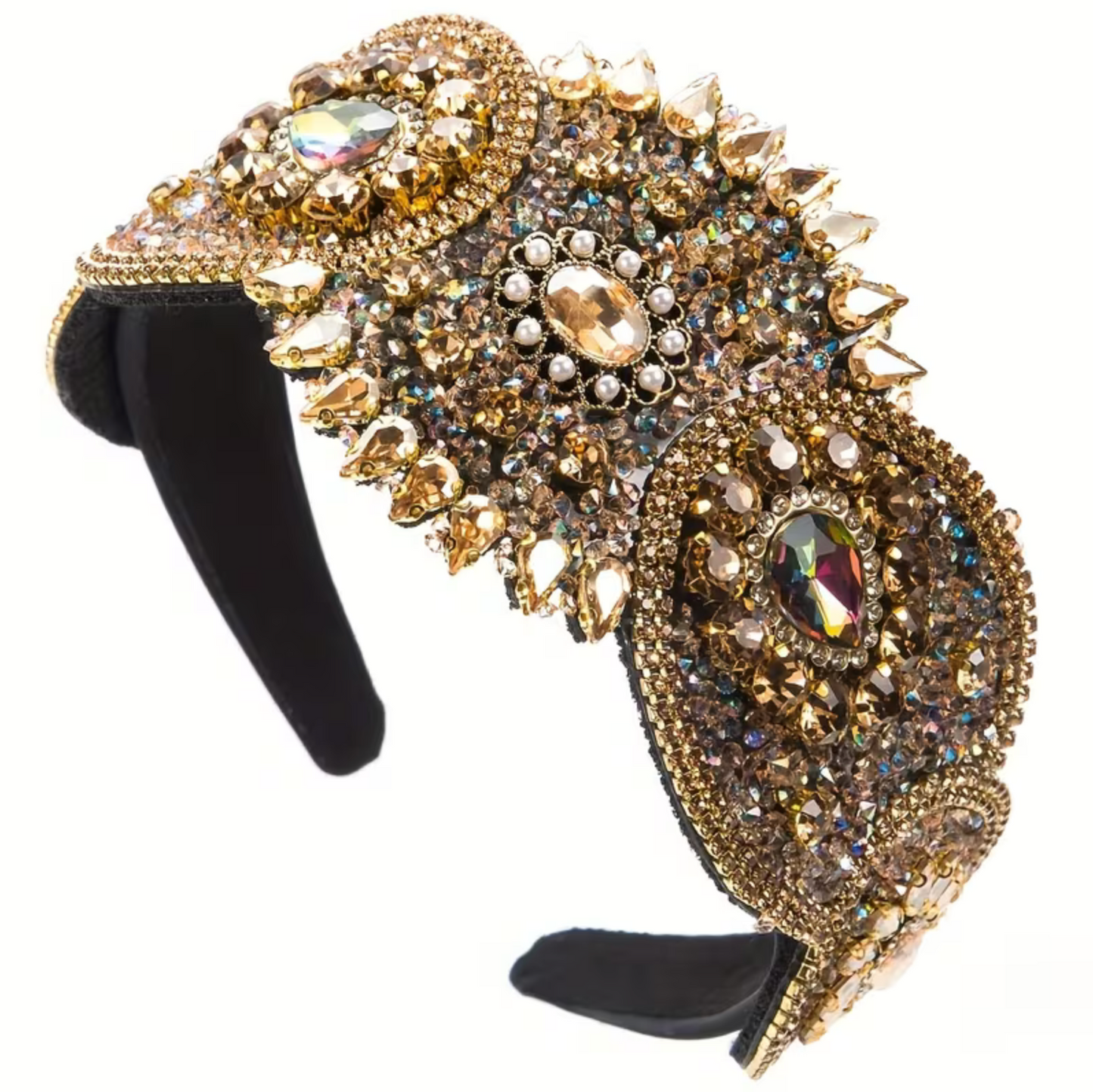 Jewelled Headband - Gold