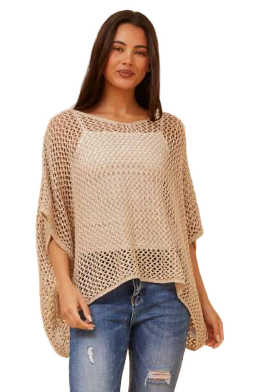 Crochet Pullover - Rose Gold