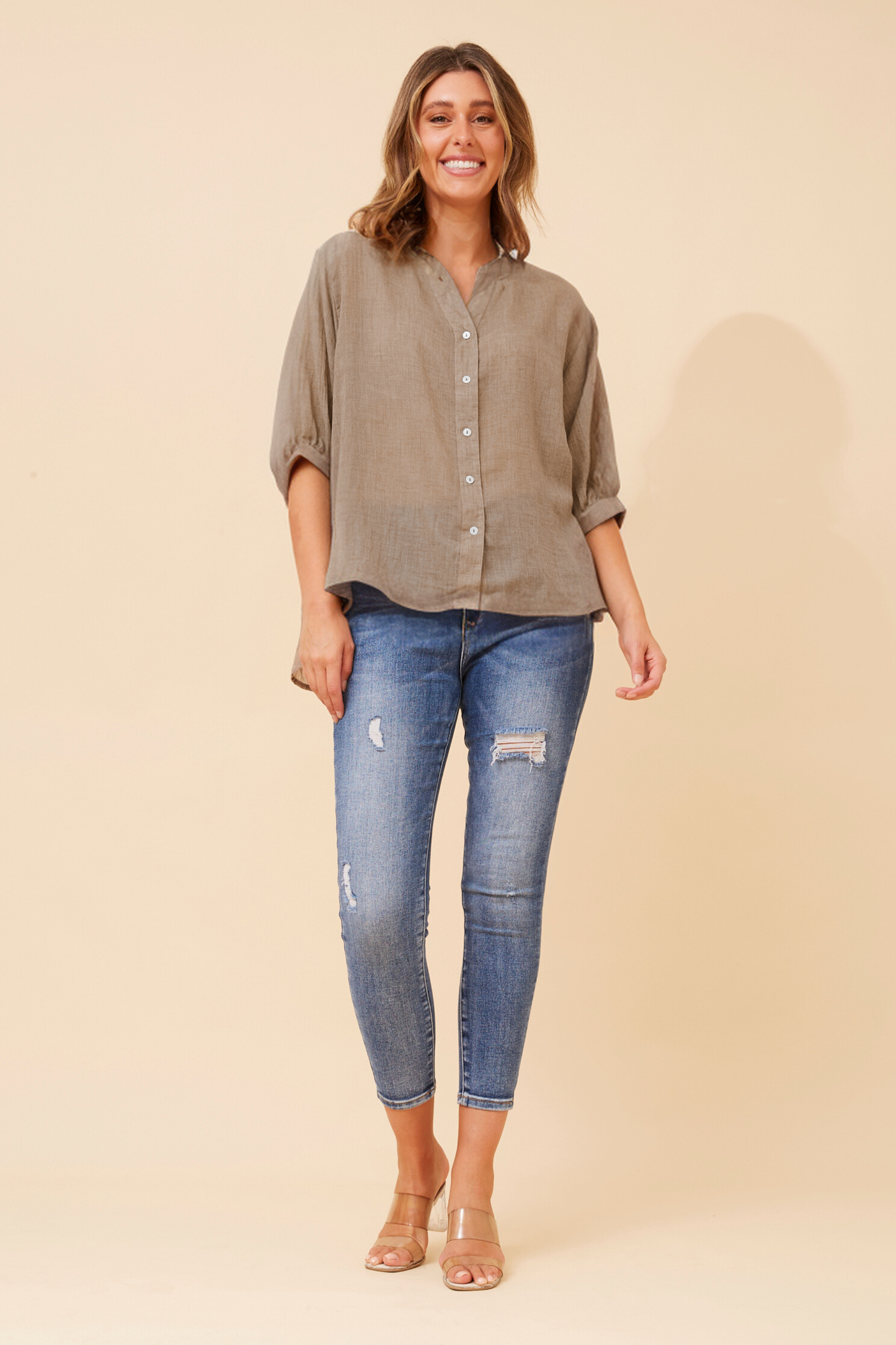 Bellina Shirt - Mocha