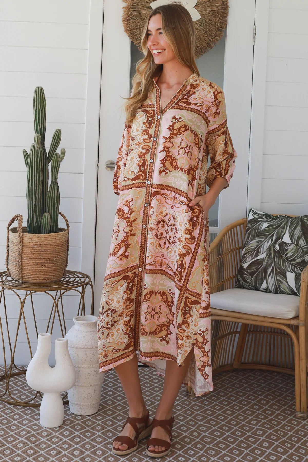 Paisley Shirtmaker Dress