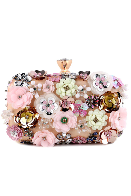 Beaded Floral Clutch