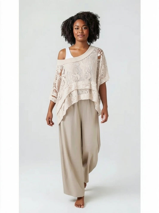 Coco Lace Top - Beige