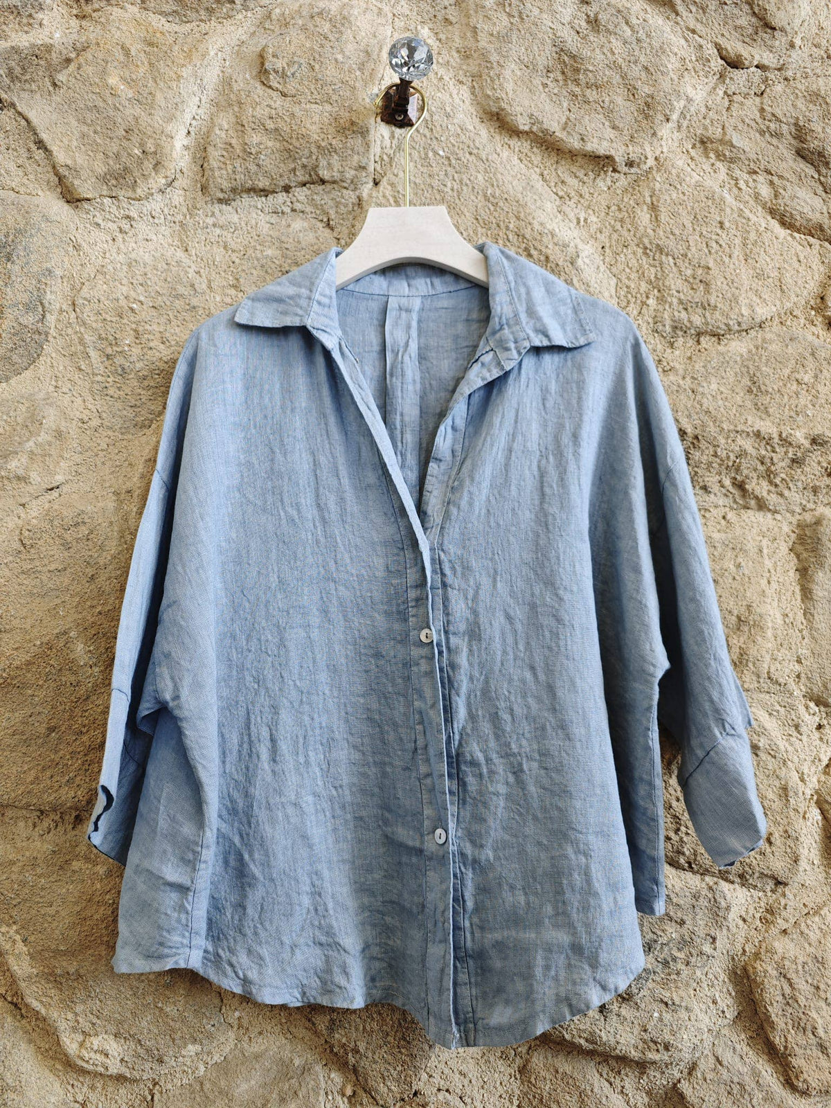 Collared Shirt - Grey Blue