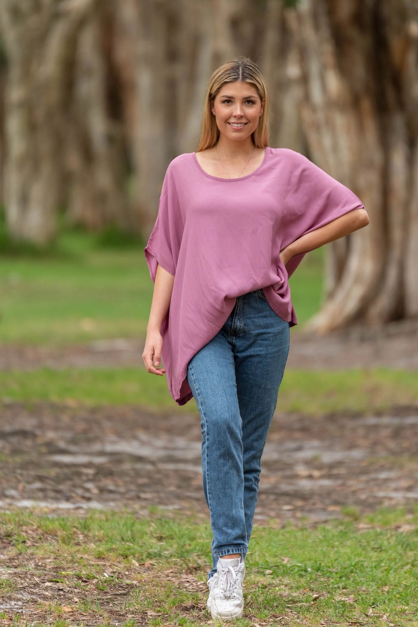 Drape Top - Mauve