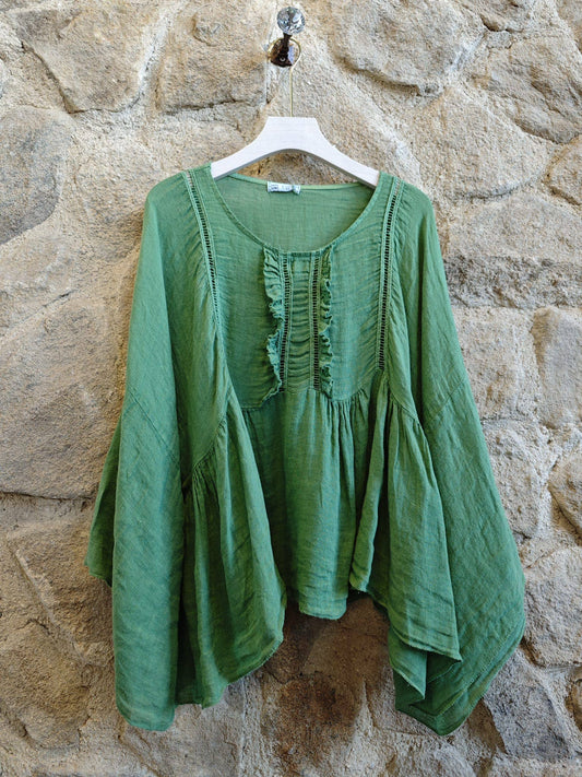 Chloe Blouse - Verde Green