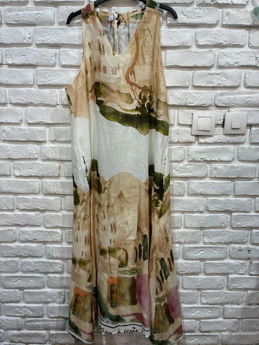 Vila Linen Dress - Beige