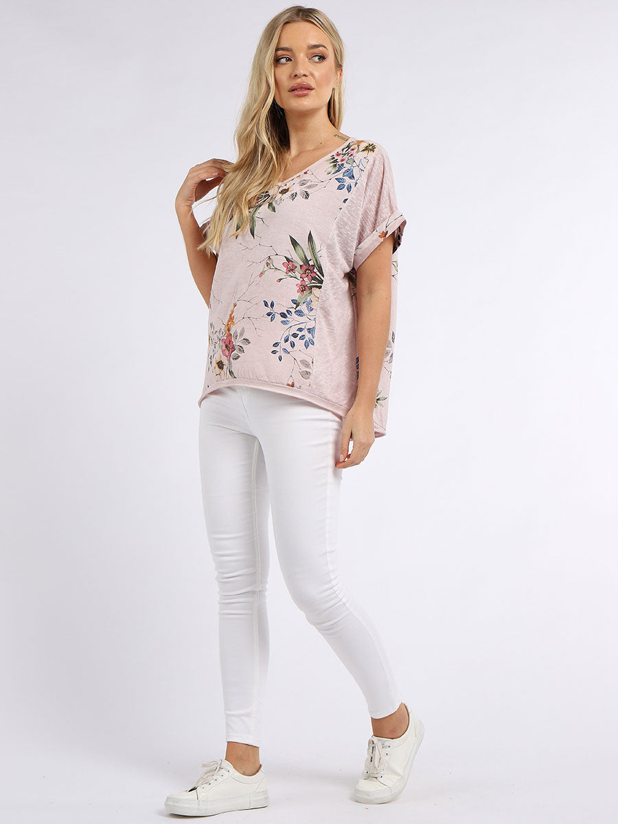 Flora Tee - Pink