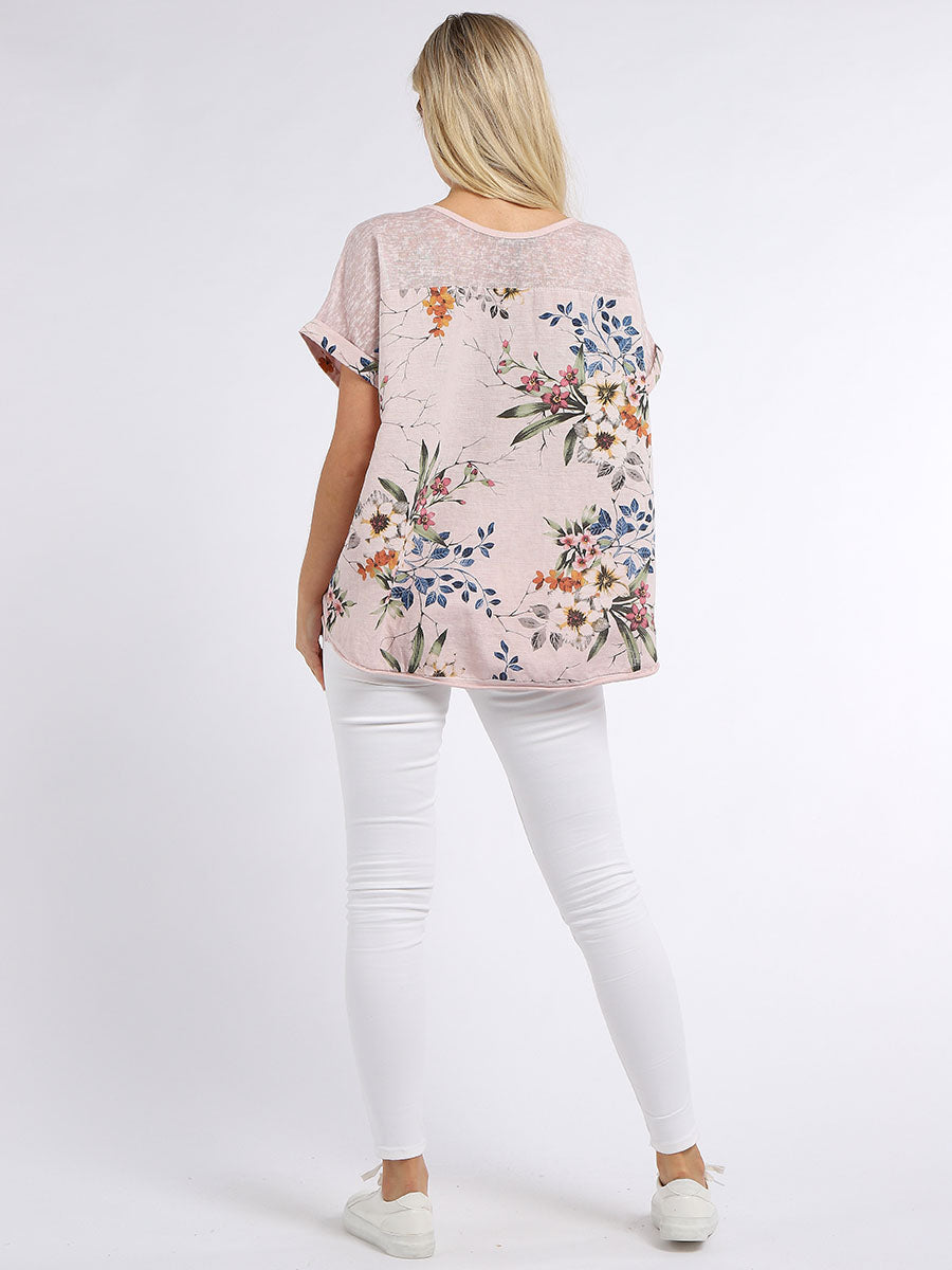 Flora Tee - Pink