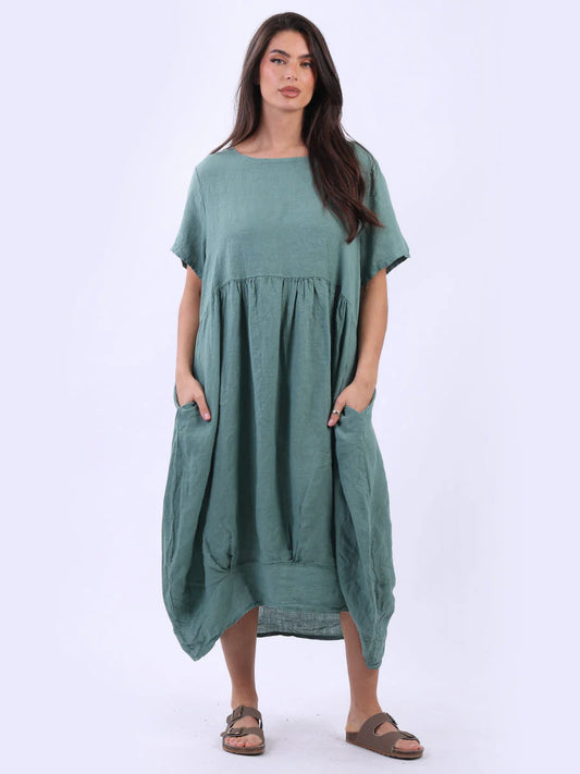 Claire Dress - Sea Green