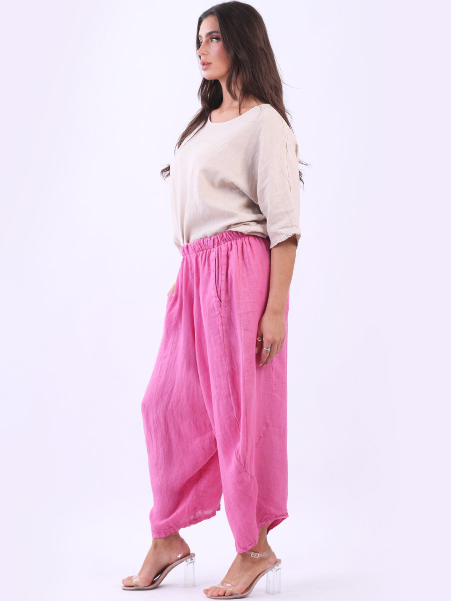 Cocoon Pants - Hot Pink