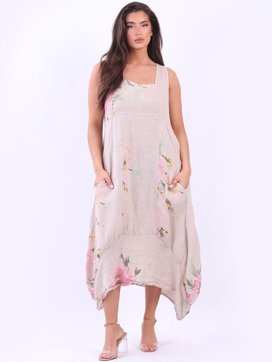 Floral Sundress - Beige