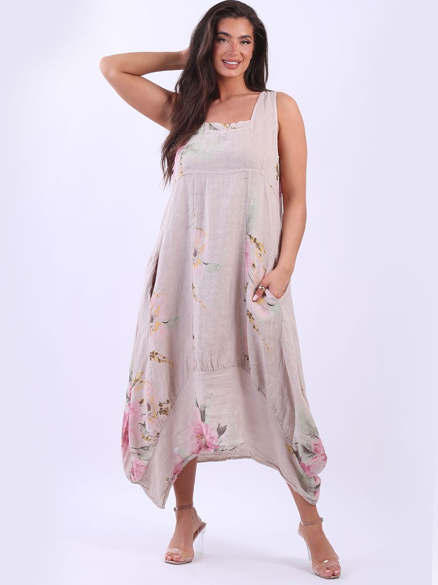 Floral Sundress - Beige