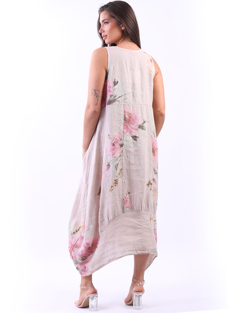 Floral Sundress - Beige