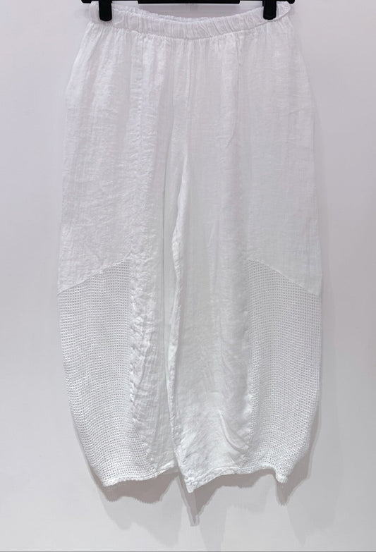 Net Pants - White