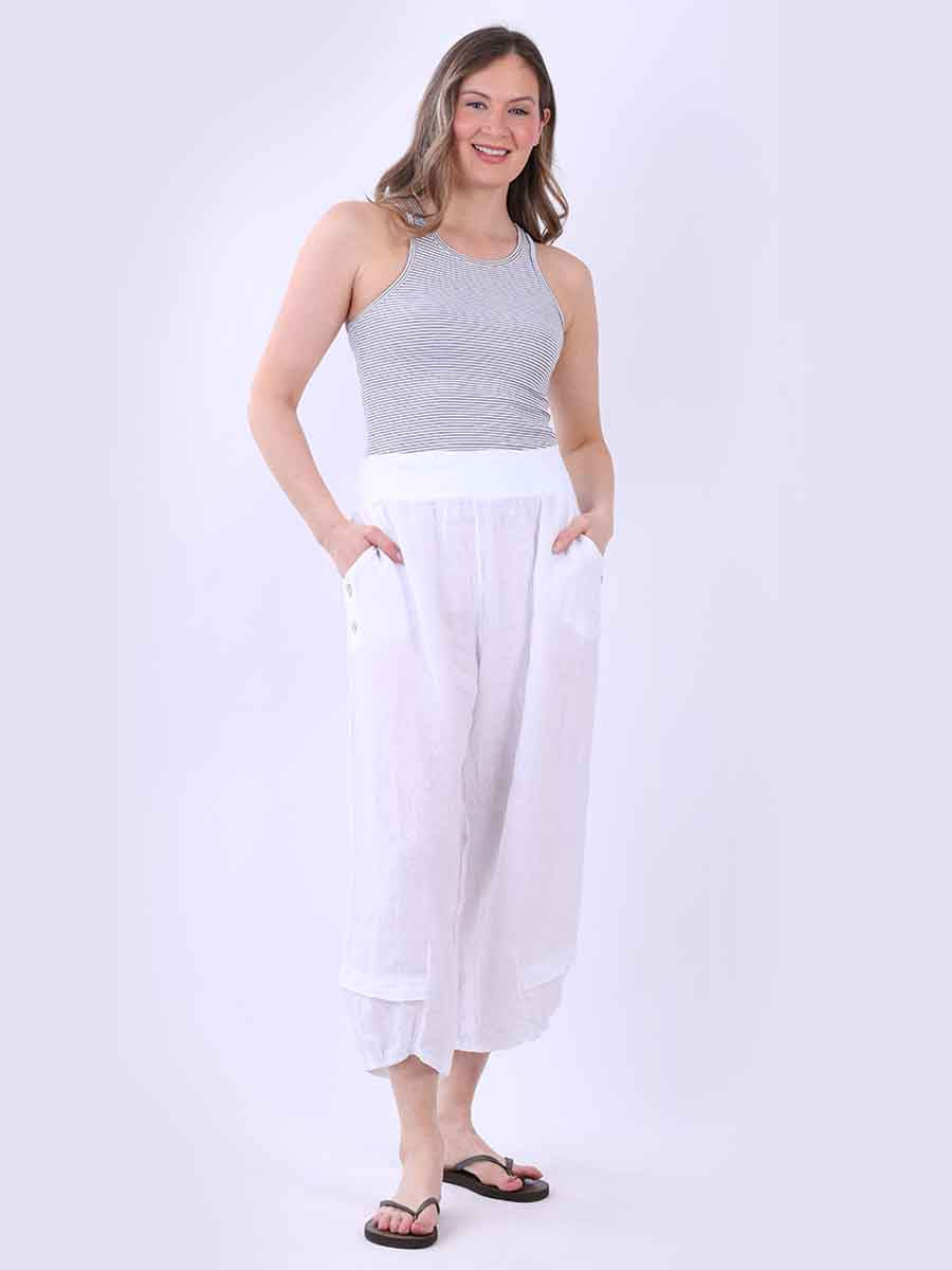 Capri Pants - White